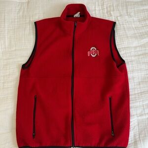 Ohio State Red Fleece Vest